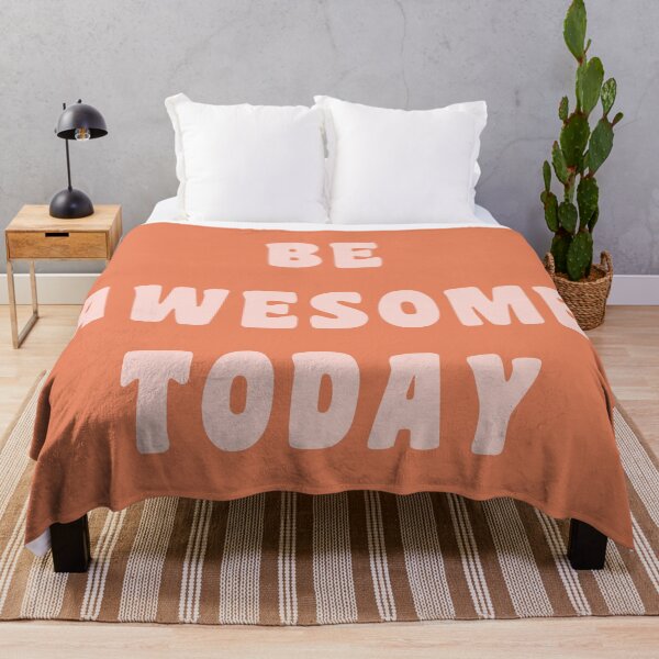 Item preview, Be Awesome Today in Terracotta and Blush designed and sold by JuneJournal.