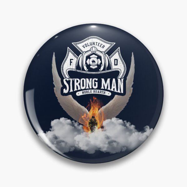 Item preview, Strong Man, Noble Heart: Firefighter Inspiration designed and sold by totoya.
