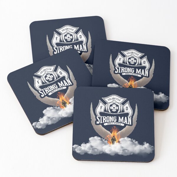 Item preview, Strong Man, Noble Heart: Firefighter Inspiration designed and sold by totoya.