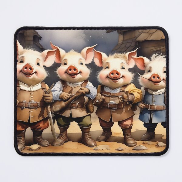 Item preview, More Happy Pigs, Fairy Tale designed and sold by MissQuiss.