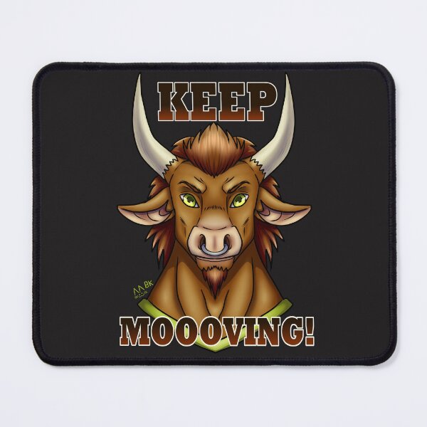 Item preview, Minotaur Head Keep Moooving! designed and sold by BluekittieArts.