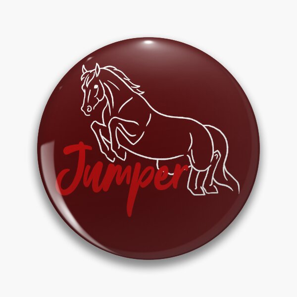 Item preview, White Jumping Horse Sketch with Red Text designed and sold by DappledMoon.