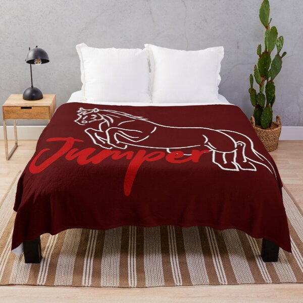 Item preview, White Jumping Horse Sketch with Red Text designed and sold by DappledMoon.