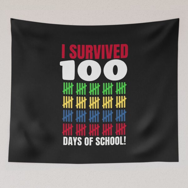 Item preview, I Survived 100 Days of School funny 100 day of school designed and sold by Kawabijutsu21.