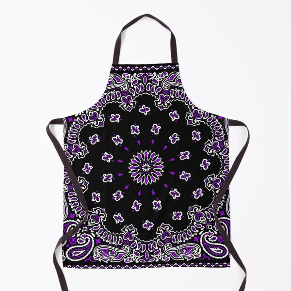 Item preview, Classic Paisley Bandana, Black and Purple designed and sold by ravenxous.