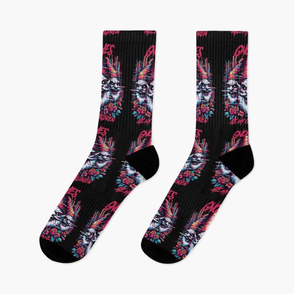 Item preview, Gnomes ate my children - synthwave cyberpunk designed and sold by GlitchGrotesque.