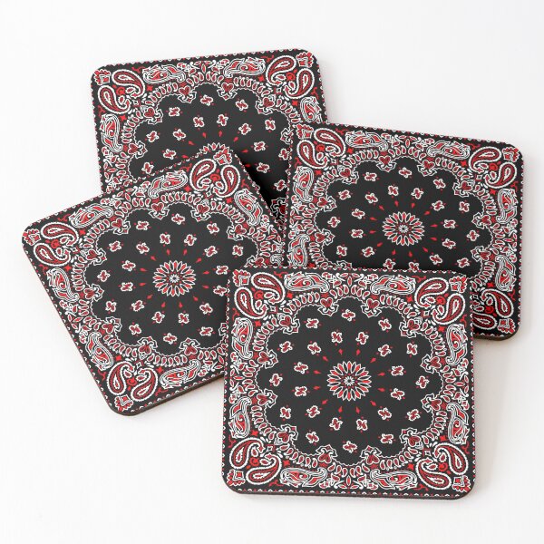 Item preview, Classic Paisley Bandana, Black and Red designed and sold by ravenxous.