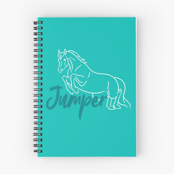 Item preview, Jumping White Horse Sketch with Teal Text designed and sold by DappledMoon.