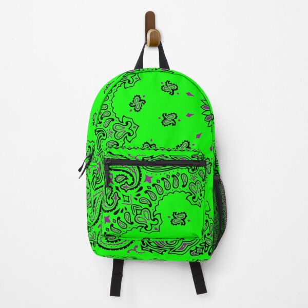 Item preview, Classic Paisley Bandana, Neon Green, Purple and Black designed and sold by ravenxous.
