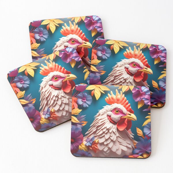 Item preview, Flower Chicken designed and sold by Cardsurveyors.