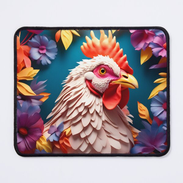 Item preview, Flower Chicken designed and sold by Cardsurveyors.