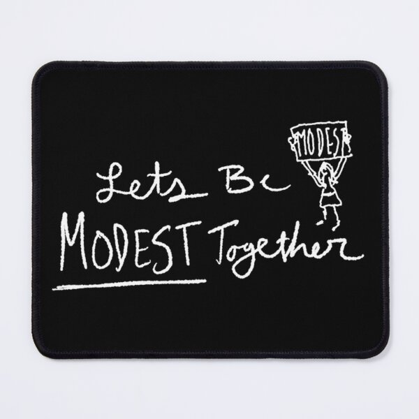 Item preview, Let's be MODEST Together - white designed and sold by Modest Creative Company.