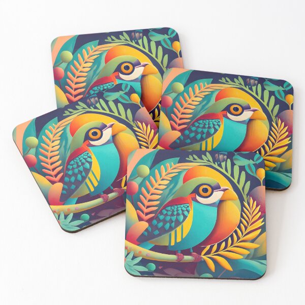 Item preview, Whimsical Avian Melody Illustration designed and sold by WanderingCanvas.