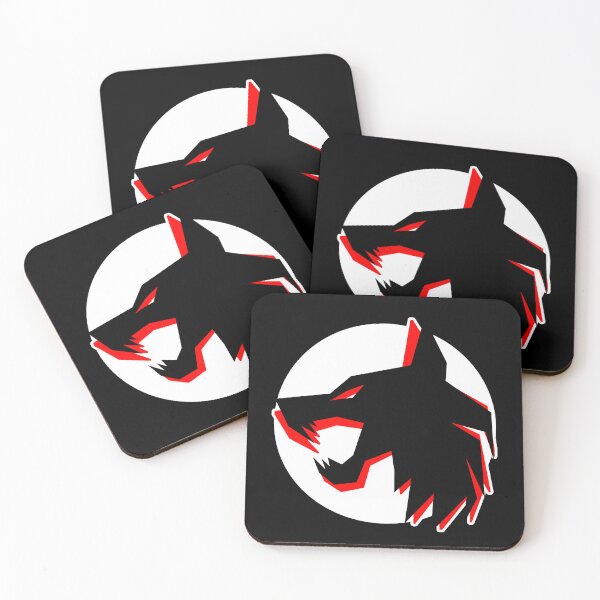 Item preview, Black Wolf Red Wolf in the Moon designed and sold by the Zarock Shop.
