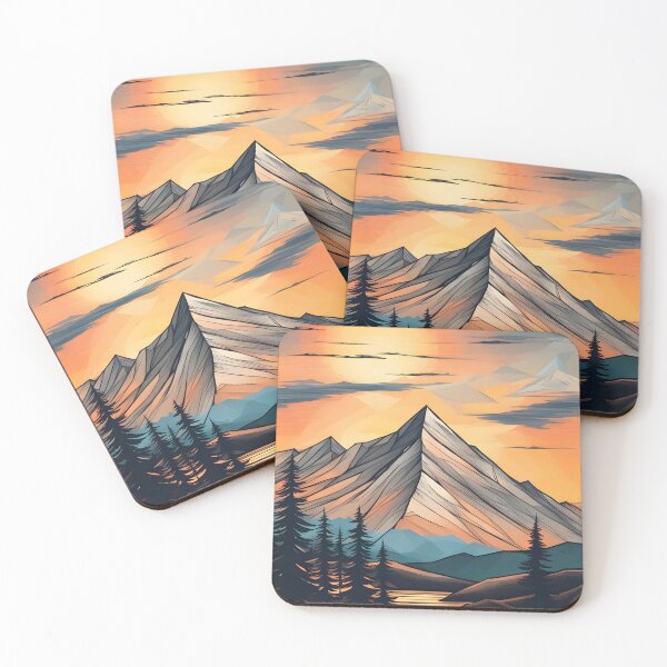 Item preview, Geometric Mountain: Solitude in Shapes! designed and sold by ZipperDragon88.