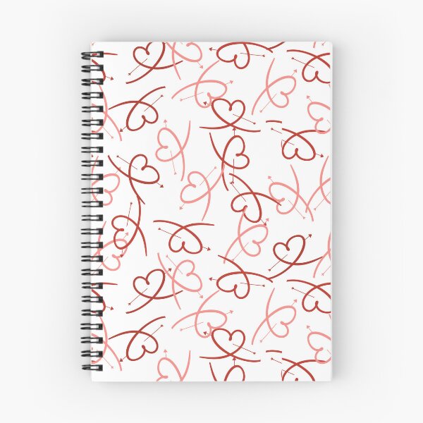 Item preview, Seamless pattern with hearts and arrows. Valentine's day background, sweet heart red  and pink repeat seamless pattern,  designed and sold by pipikijung.