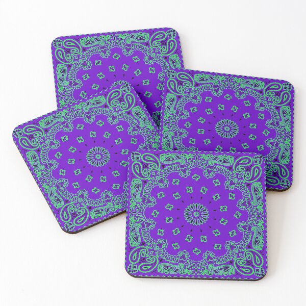 Item preview, Classic Paisley Bandana, Purple and Green designed and sold by ravenxous.