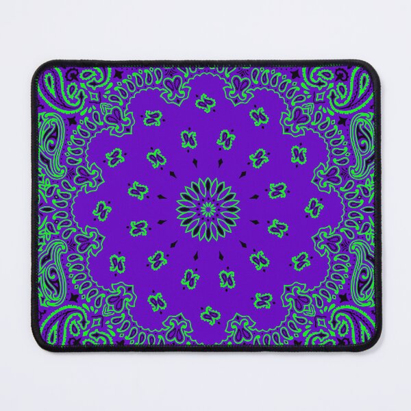 Item preview, Classic Paisley Bandana, Purple and Green designed and sold by ravenxous.