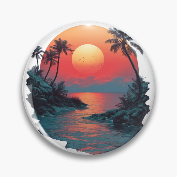 Item preview, Tropical Sunset Island designed and sold by branmandesigns.