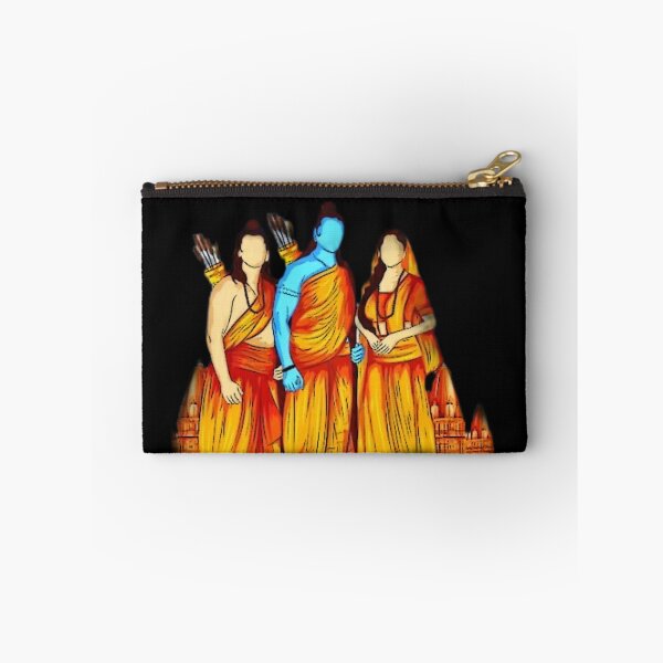 Aperçu de l'œuvre Seigneur Rama avec Sita ji et Lakshman ji créée et vendue par HappyPrints ⭐⭐⭐⭐⭐.