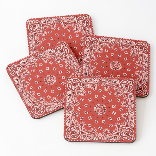 Item preview, Classic Paisley Bandana, Red, White and Black designed and sold by ravenxous.