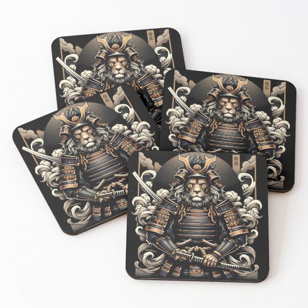 Item preview, Samurai lion (Samurai collection) designed and sold by BrokeHustler.