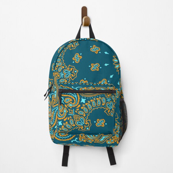 Item preview, Classic Paisley Bandana, Blue and Orange designed and sold by ravenxous.