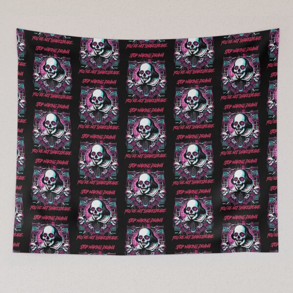 Item preview, Stop making drama you’re not Shakespeare - synthwave cyberpunk designed and sold by GlitchGrotesque.