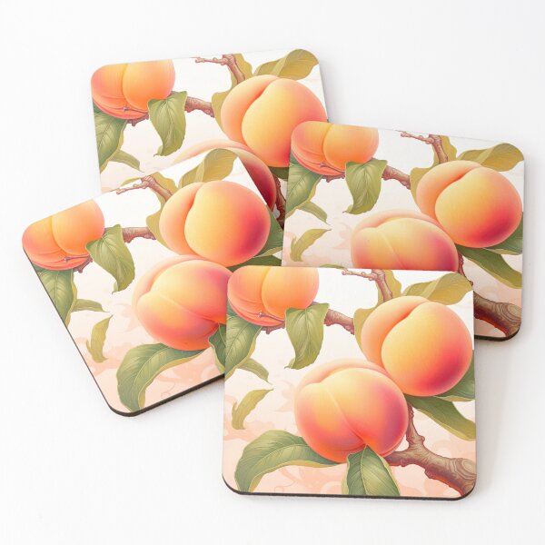 Item preview, peaches designed and sold by ururuty.