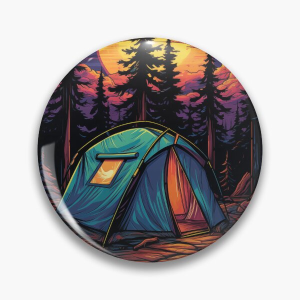 Aperçu de l'œuvre Feu de camp la nuit dans la forêt créée et vendue par Alexa53.