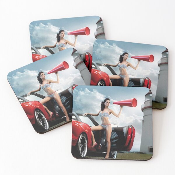 Item preview, Woman in front of a Shelby designed and sold by Road To Track.