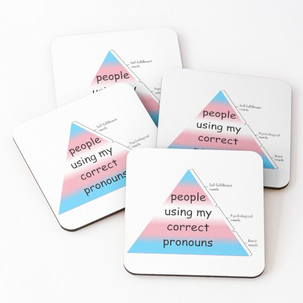 Item preview, Pronouns - Trans Hierarchy of Needs designed and sold by awwwwww.