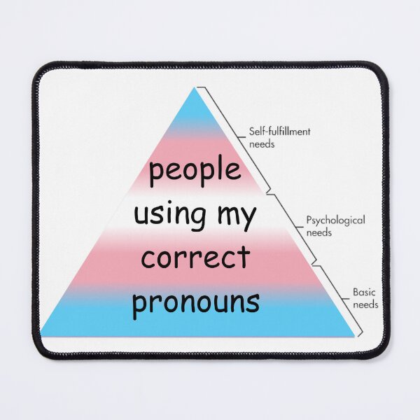 Item preview, Pronouns - Trans Hierarchy of Needs designed and sold by awwwwww.