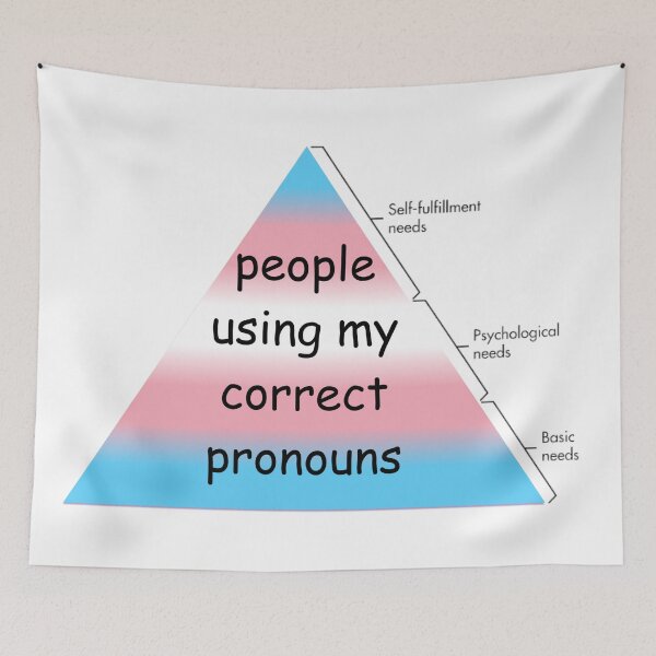 Item preview, Pronouns - Trans Hierarchy of Needs designed and sold by awwwwww.