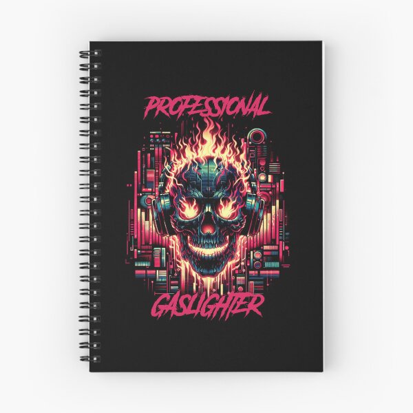 Item preview, Professional Gaslighter - synthwave cyberpunk designed and sold by GlitchGrotesque.