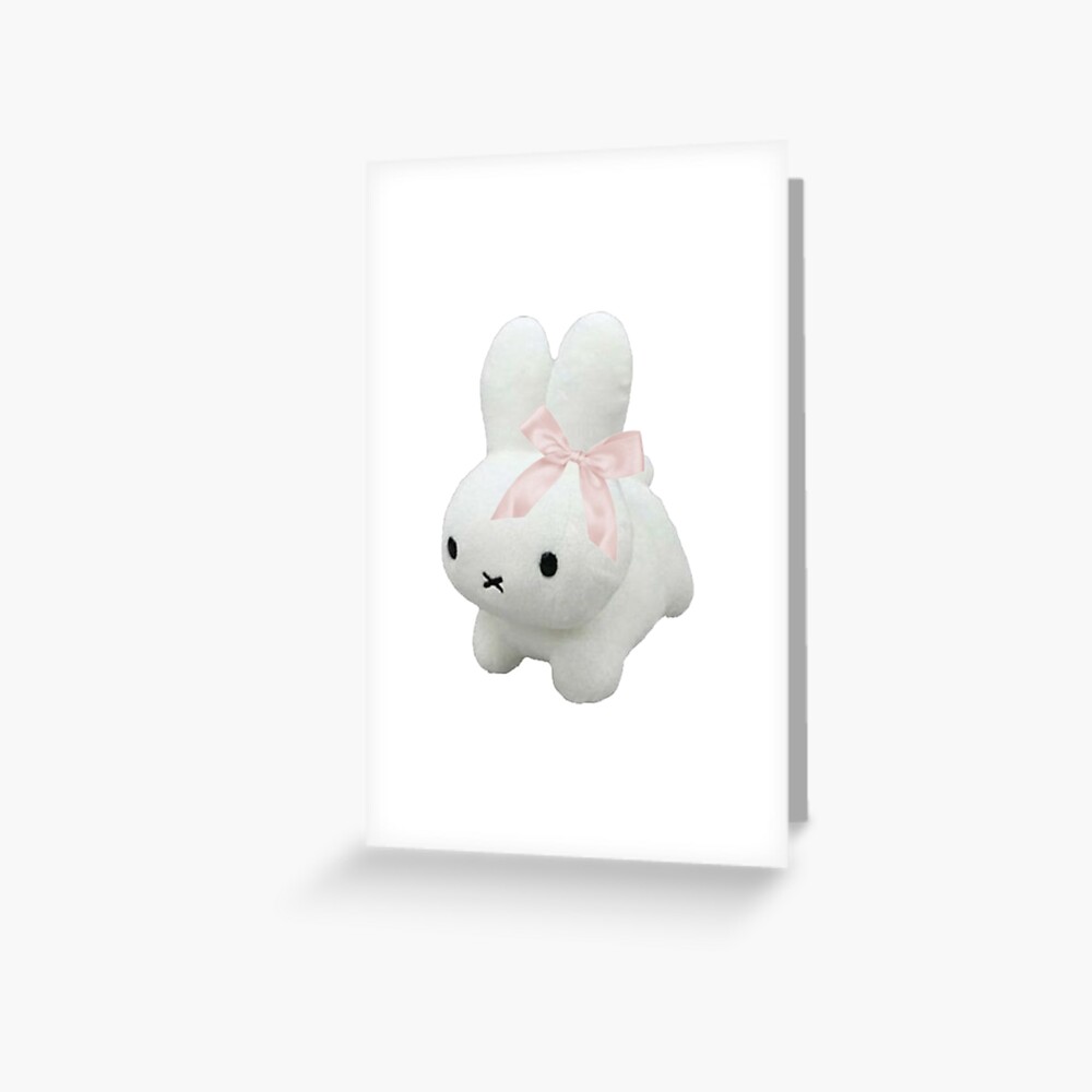 cute coquette aesthetic bunny plushie Sticker for Sale by str4wberryfae