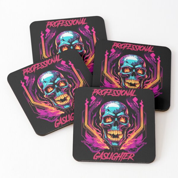 Item preview, Professional Gaslighter - synthwave cyberpunk designed and sold by GlitchGrotesque.