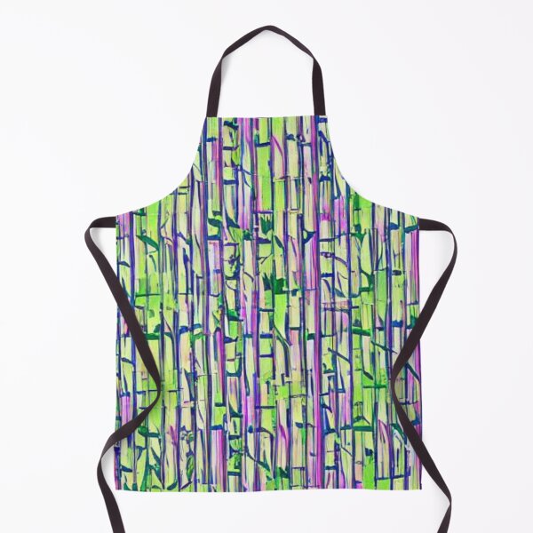 Item preview, Abstract Pink and Green Bamboo Pattern designed and sold by calibrit.