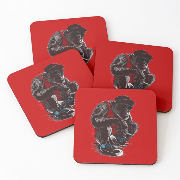 Item preview, GANGSTA CHIMP THINKING  WHATS GOIN DOWN MAN WITH YOU designed and sold by THE AMERICAN TEEVANGELIST.