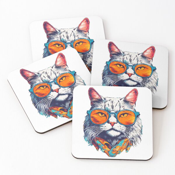 Item preview, Charming Cat in Glasses 3 designed and sold by Tom-Johnson.