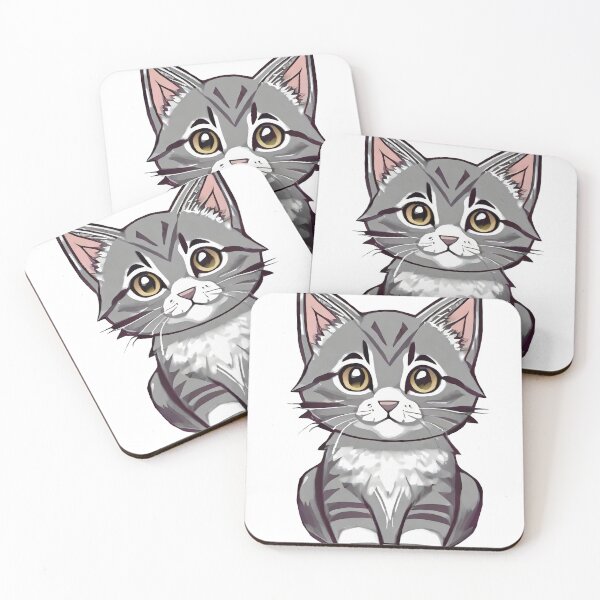 Item preview, Grey kitten  designed and sold by NeikoDraws.