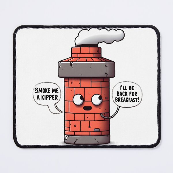 Item preview, Smoke me a kipper, I'll be back for breakfast! designed and sold by Dungeon-Depot.