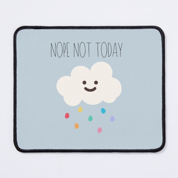 Item preview, Nope Not Today Cute Cloud With A Smile designed and sold by franzandsabina.