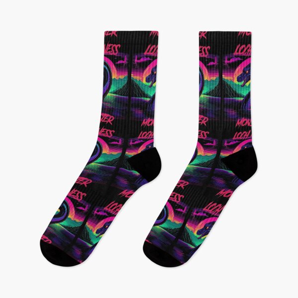 Item preview, Loch Ness Monster - synthwave cyberpunk designed and sold by GlitchGrotesque.