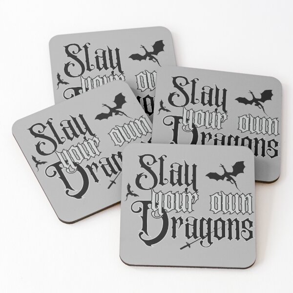 Item preview,  Slay your own dragons - fantasy, inspirational quote, heroic designed and sold by abeautifulife.