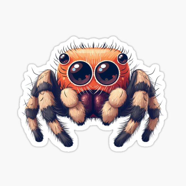 Item preview, Cute jumping spider designed and sold by SynthetiqArt.