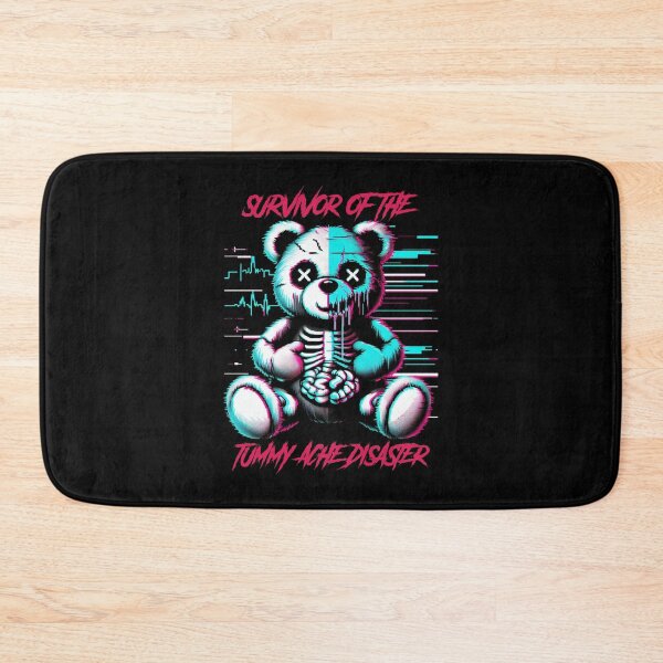 Item preview, Survivor of the tummy ache disaster - synthwave cyberpunk designed and sold by GlitchGrotesque.