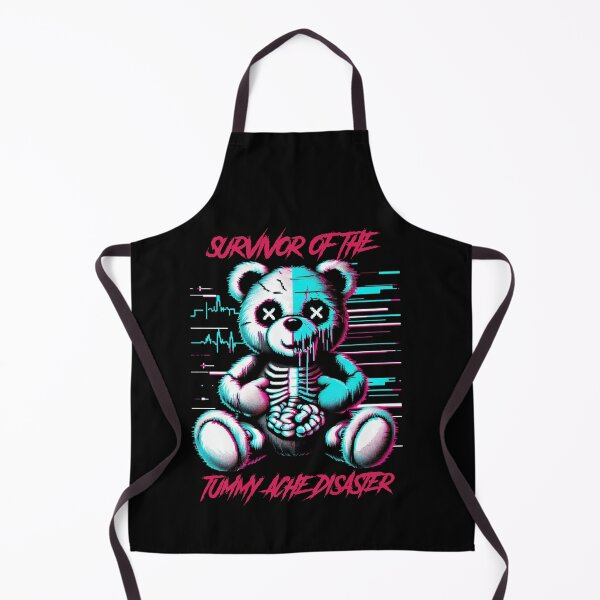 Item preview, Survivor of the tummy ache disaster - synthwave cyberpunk designed and sold by GlitchGrotesque.