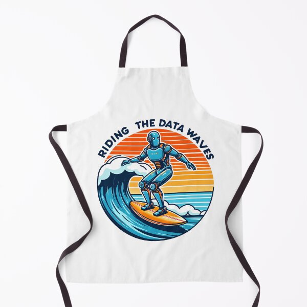 Item preview, Surfer Robot: Riding the Data Waves designed and sold by Dungeon-Depot.
