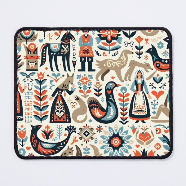 Item preview, Illustrative , Dutch Folk Art Inspired Design designed and sold by GPrint001.